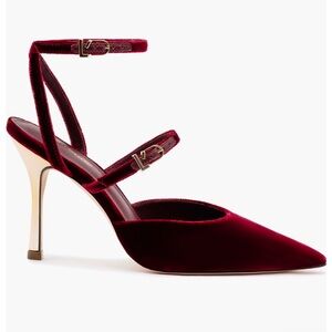 NIB Larroude Kris Pump in Wine SZ 8